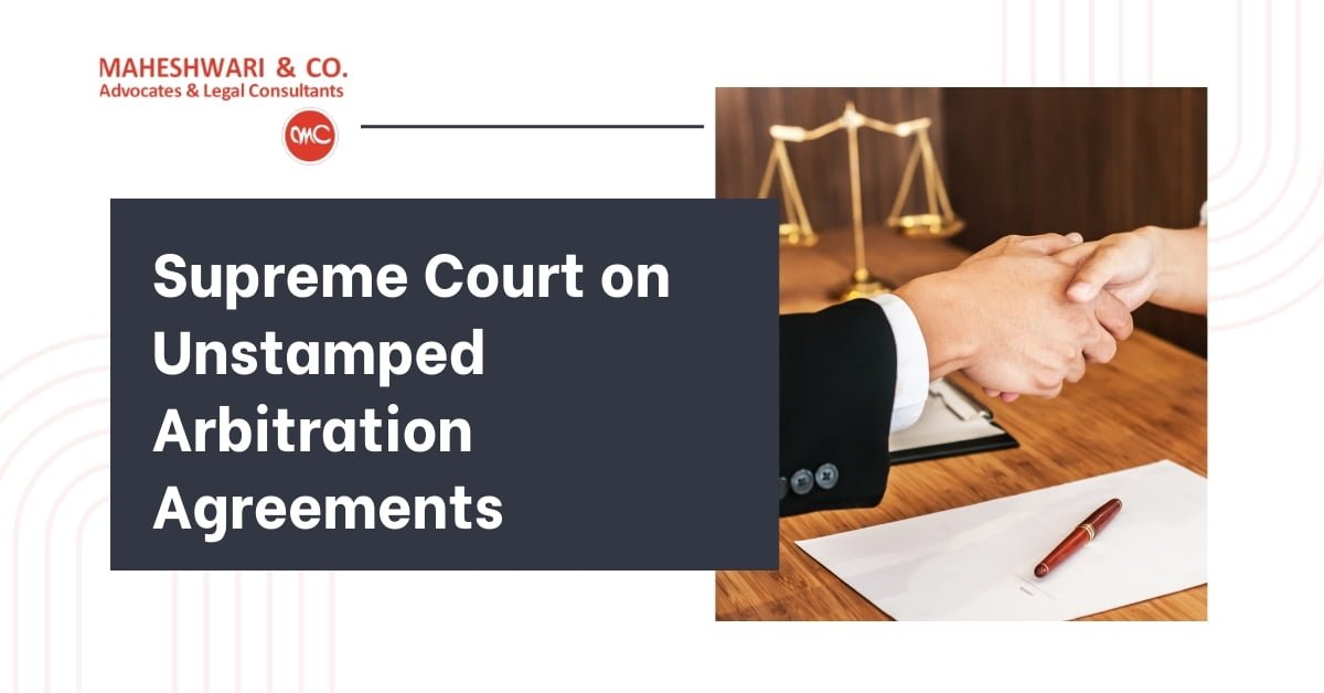 Unstamped arbitration agreement