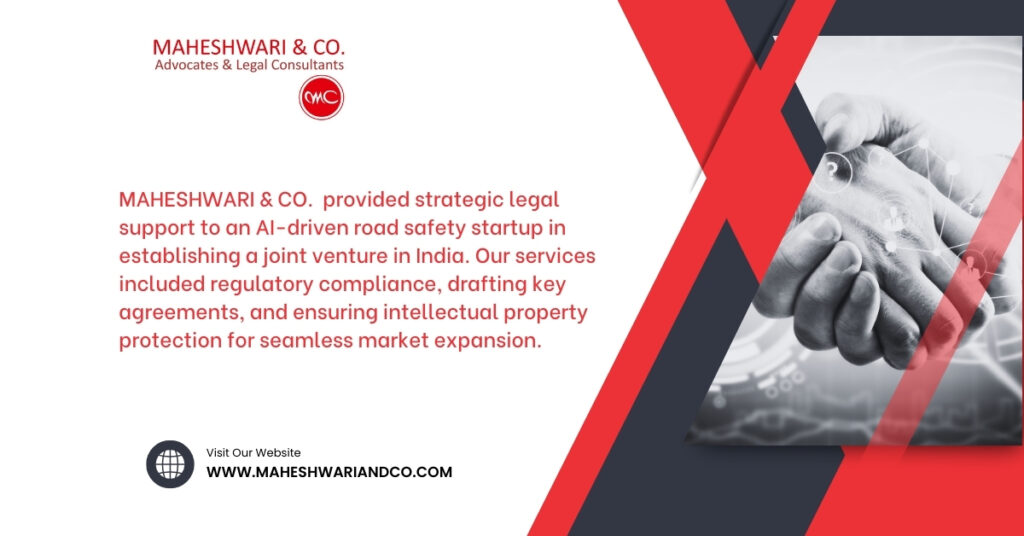 Facilitating a Strategic Joint Venture for an AI-Driven Road Safety Startup