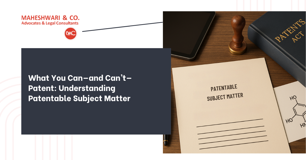 Patentable Subject Matter