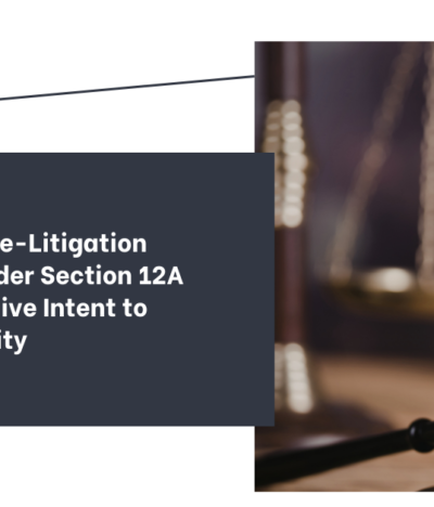 Mandatory Pre-Litigation Mediation under Section 12A From Legislative Intent to Judicial Finality