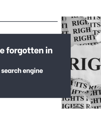 The Internet Never Forgets: De-Indexing as a way to uphold Right to be Forgotten