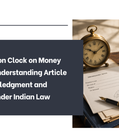 The Limitation Clock on Money Recovery: Understanding Article 113, Acknowledgment and Extension Under Indian Law
