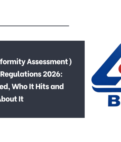 The BIS (Conformity Assessment) Amendment Regulations 2026: What Changed, Who It Hits and What to Do About It