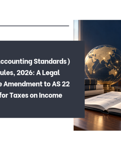 Companies (Accounting Standards) Amendment Rules, 2026: A Legal Analysis of the Amendment to AS 22 – Accounting for Taxes on Income