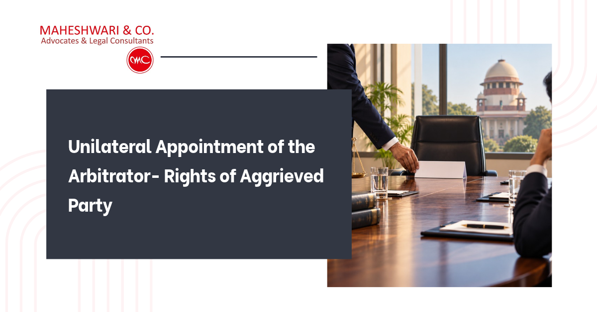 Unilateral appointment of arbitrator